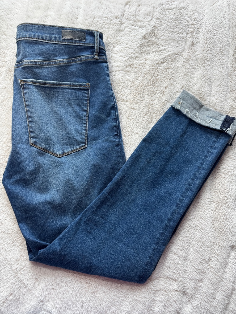 Abercrombie & Fitch Ultra High Rise Super Skinny Ankle Blue Jeans 12R
